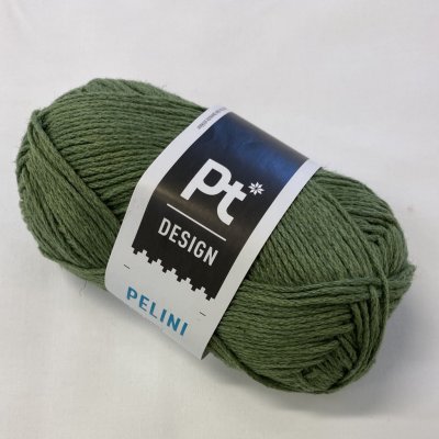 Pelini färg 4801 grön, 50% bomull, 50% lin