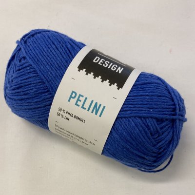 Pelini färg 53 blå, 50% bomull, 50% lin