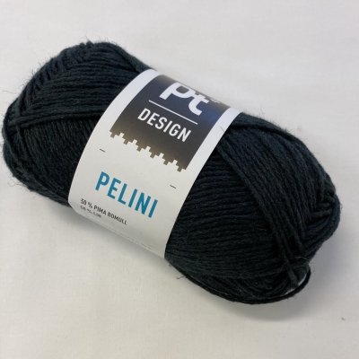 Pelini färg 24 svart, 50% bomull, 50% lin