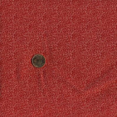 1704, små vita stänk på röd bakgrund, tygbredd 110 cm