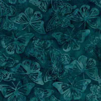 2402, batik med fjäril, tygbredd 110 cm