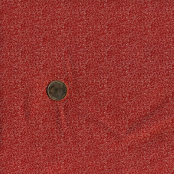 1704, små vita stänk på röd bakgrund, tygbredd 110 cm