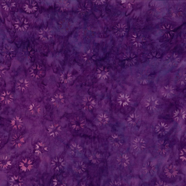 24116 rödlila batik med små blommor, tygbredd 110 cm