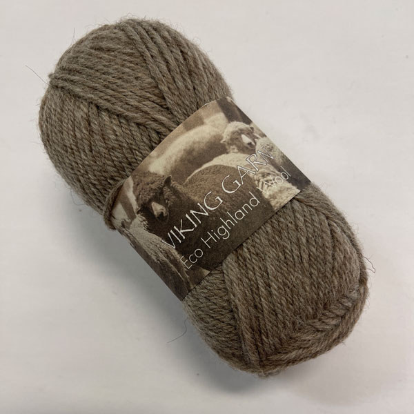 Highland Wool, f 209 gråbrun meleraderm.